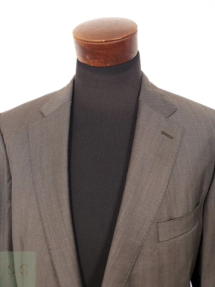 Blazer Eduard Dressler Café 100% Lana Virgen - Talla LXL 4