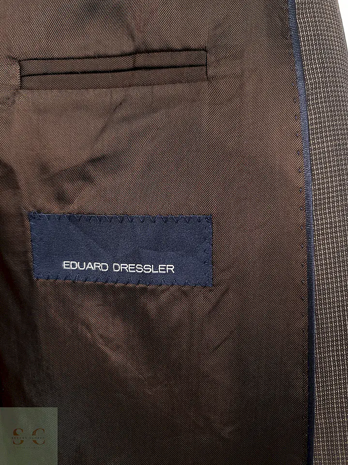 Blazer Eduard Dressler Café 100% Lana Virgen - Talla LXL 6