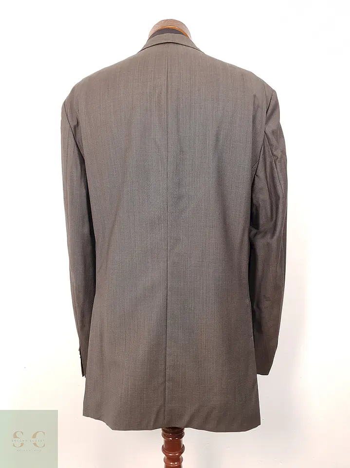 Blazer Eduard Dressler Café 100% Lana Virgen - Talla LXL 10
