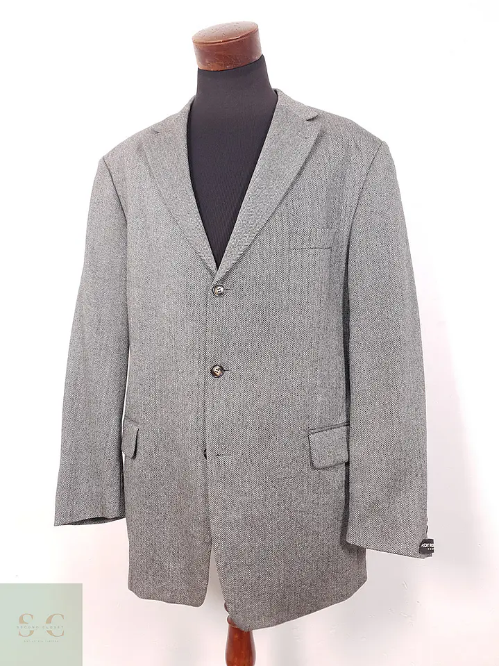 Blazer Roy Robson 100% Lana Virgen Espiga Gris - Talla XXL 2
