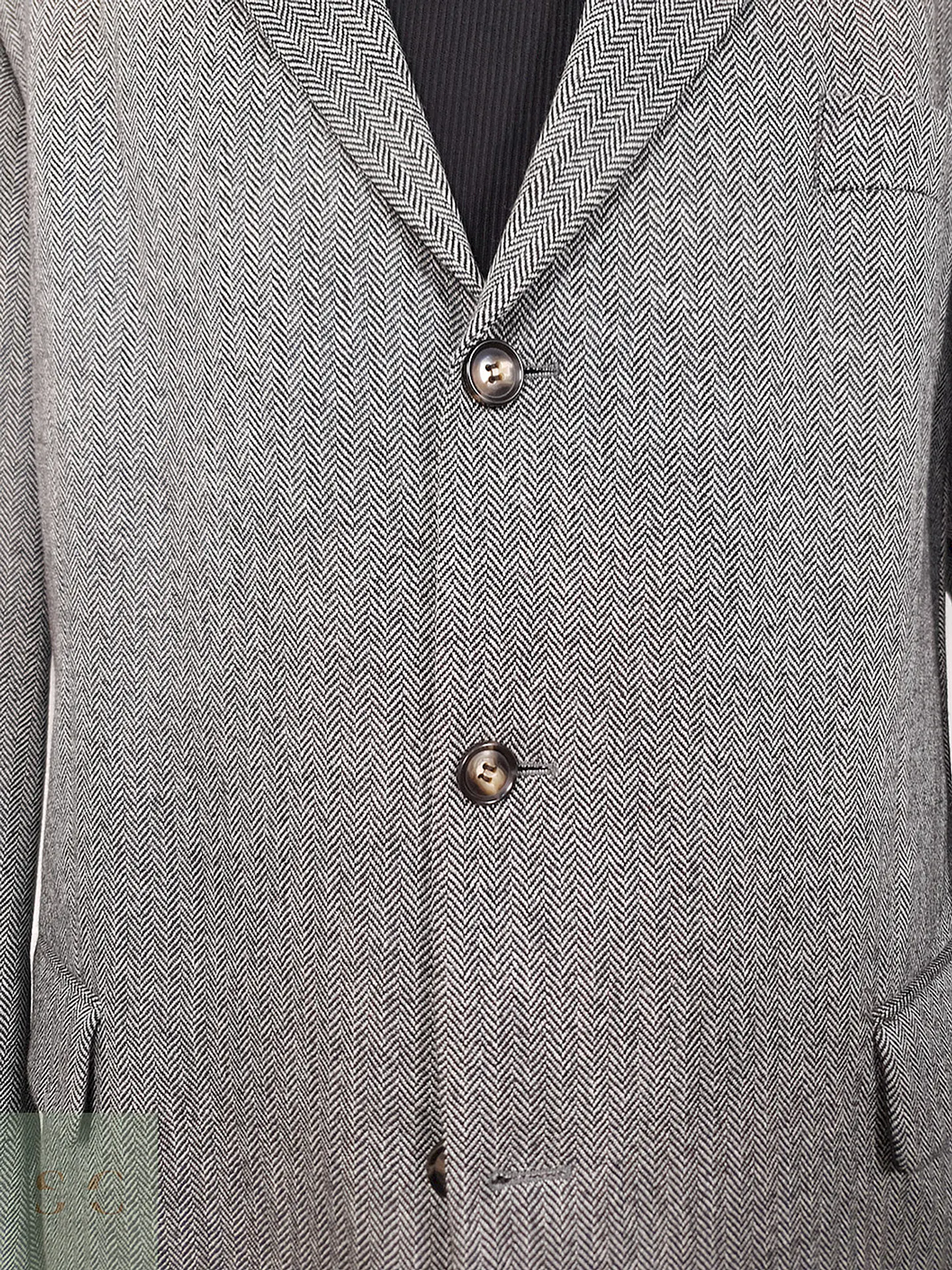 Blazer Roy Robson 100% Lana Virgen Espiga Gris - Talla XXL 3