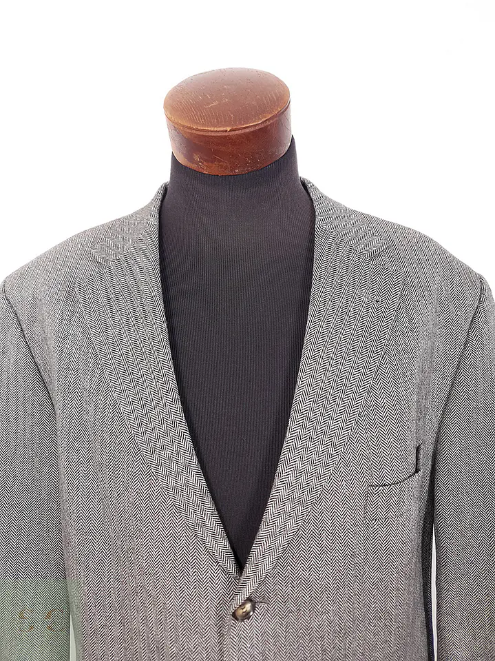 Blazer Roy Robson 100% Lana Virgen Espiga Gris - Talla XXL 5