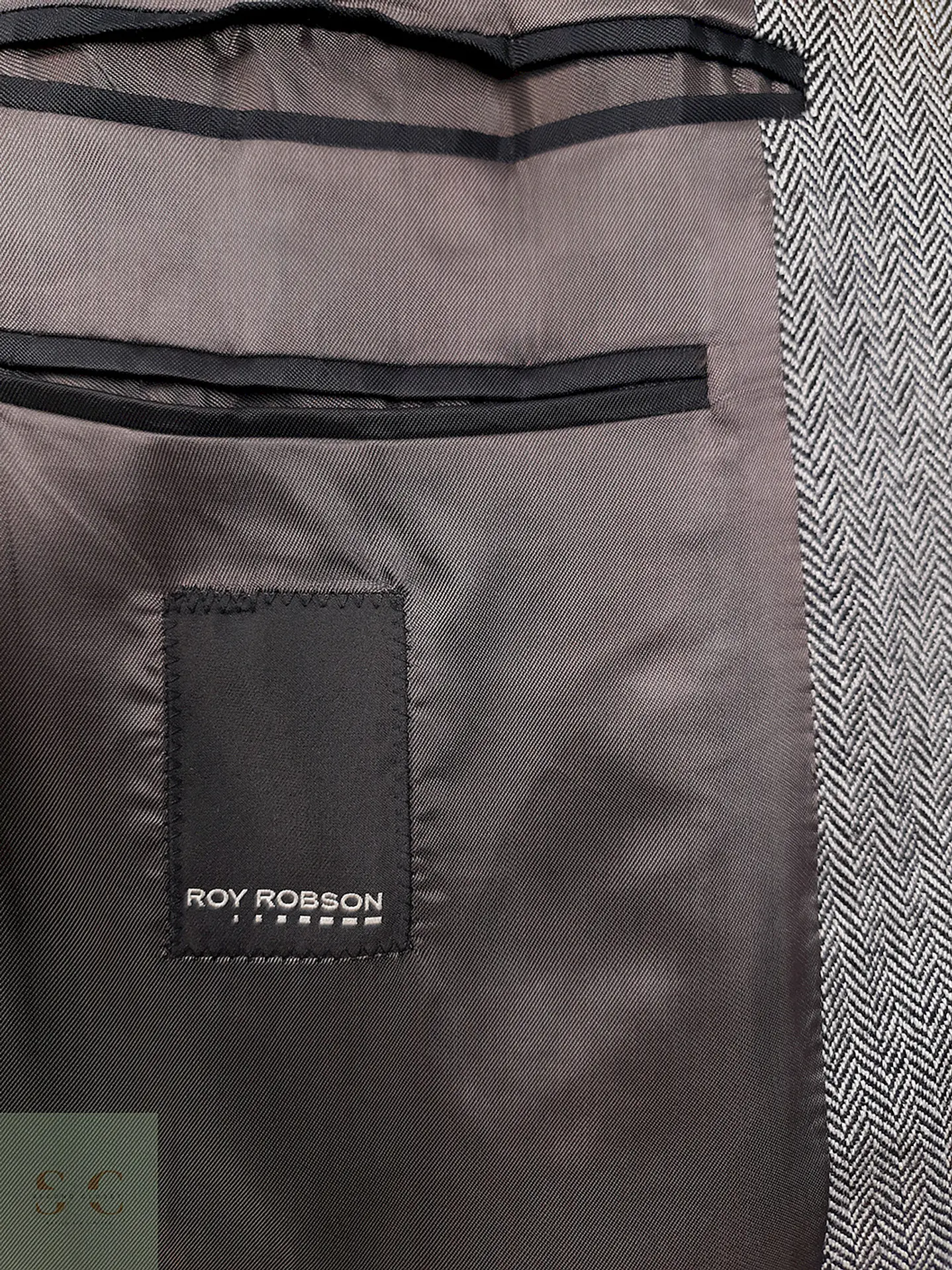 Blazer Roy Robson 100% Lana Virgen Espiga Gris - Talla XXL 8