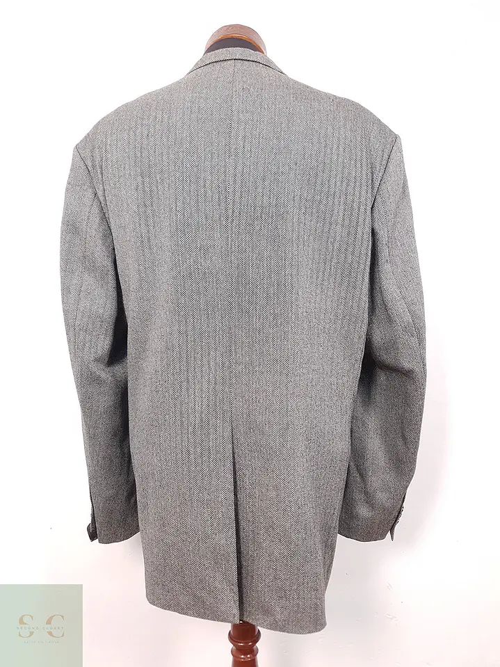 Blazer Roy Robson 100% Lana Virgen Espiga Gris - Talla XXL 11