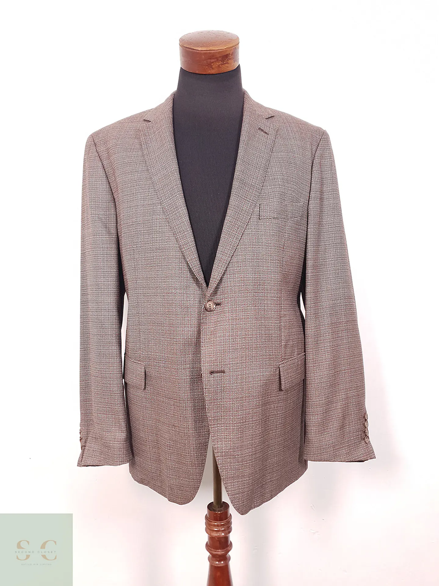 Blazer Atelier Torino Rojo Azul Café Reda Travelmate - Talla LXL 1