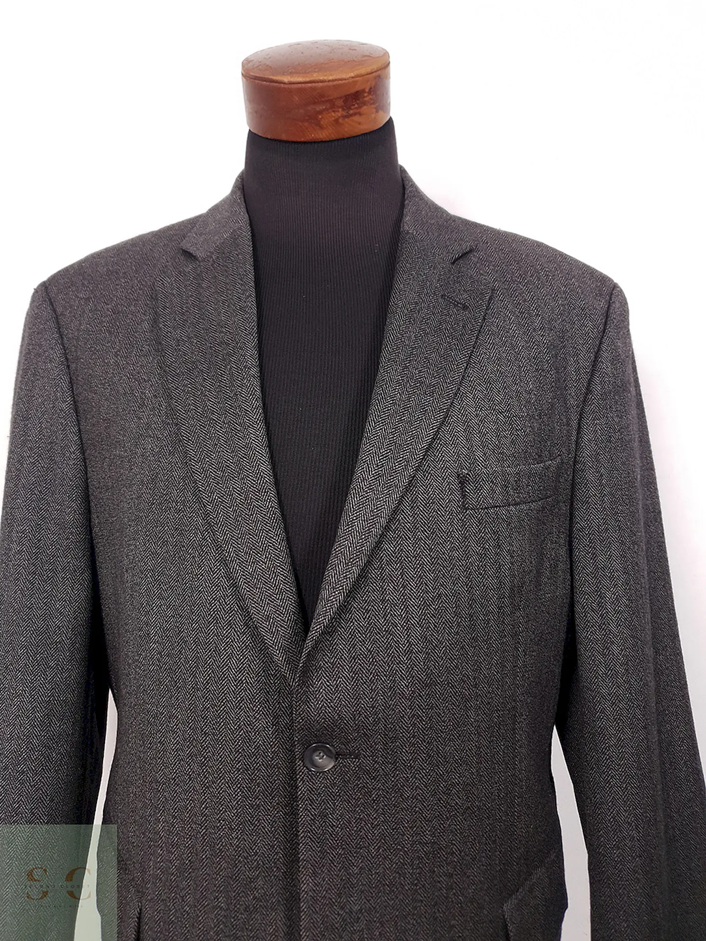 Blazer Aw Dunmore 100% Lana Virgen Plomo Espiga - Talla XL 3
