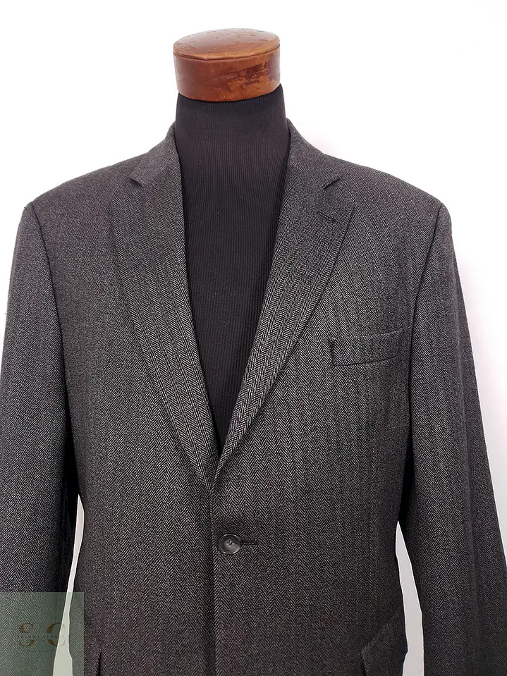 Blazer Aw Dunmore 100% Lana Virgen Plomo Espiga - Talla XL 3