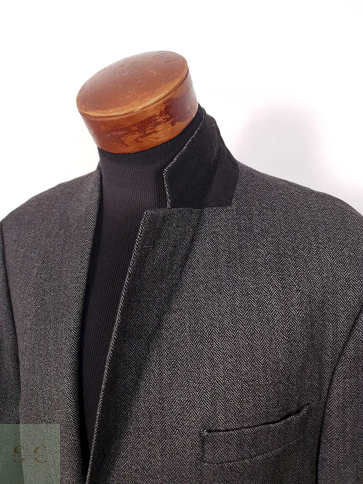 Blazer Aw Dunmore 100% Lana Virgen Plomo Espiga - Talla XL 5