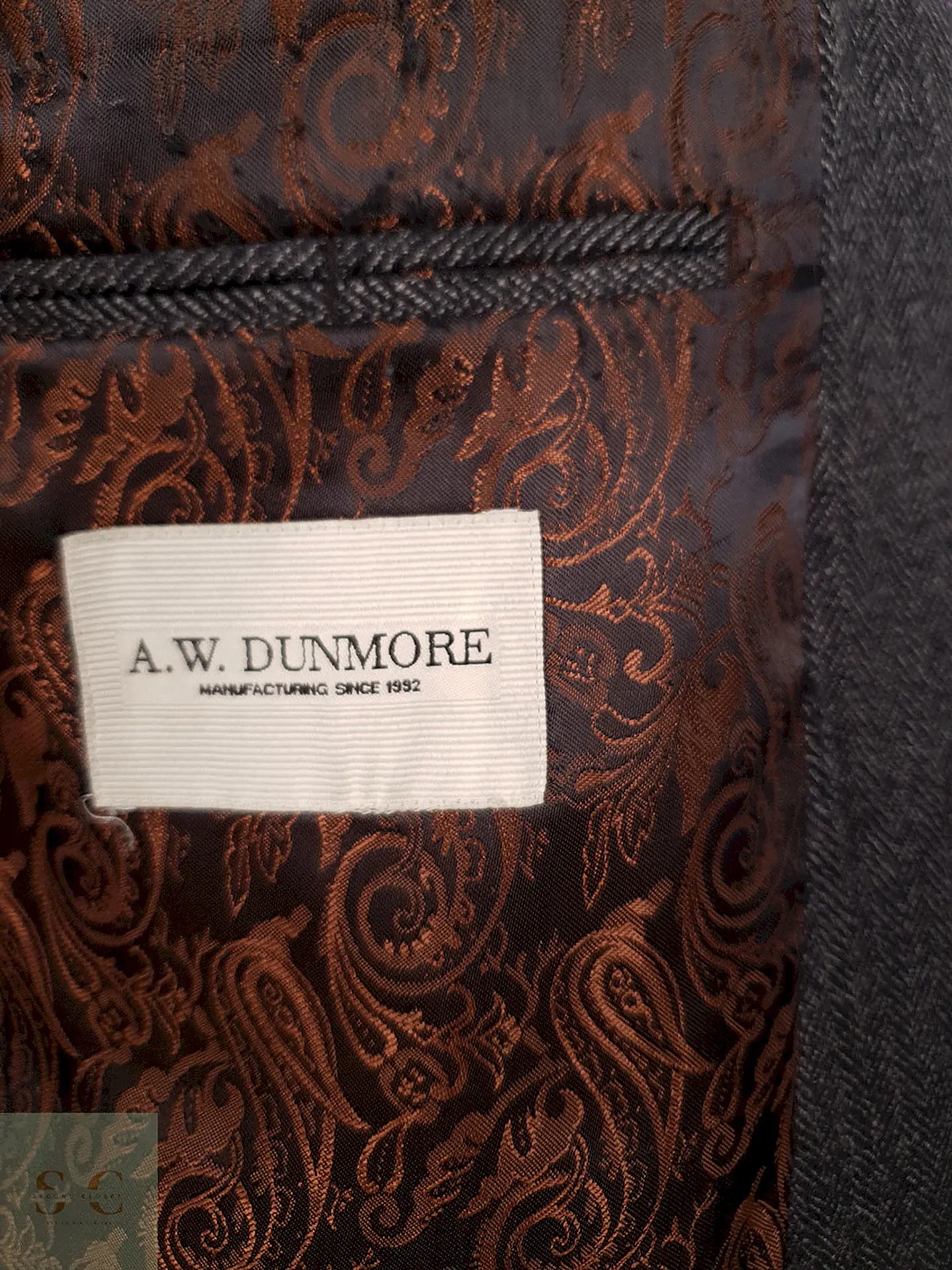 Blazer Aw Dunmore 100% Lana Virgen Plomo Espiga - Talla XL 8
