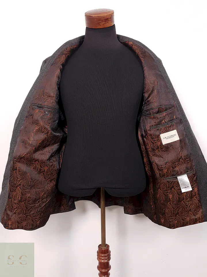 Blazer Aw Dunmore 100% Lana Virgen Plomo Espiga - Talla XL 9