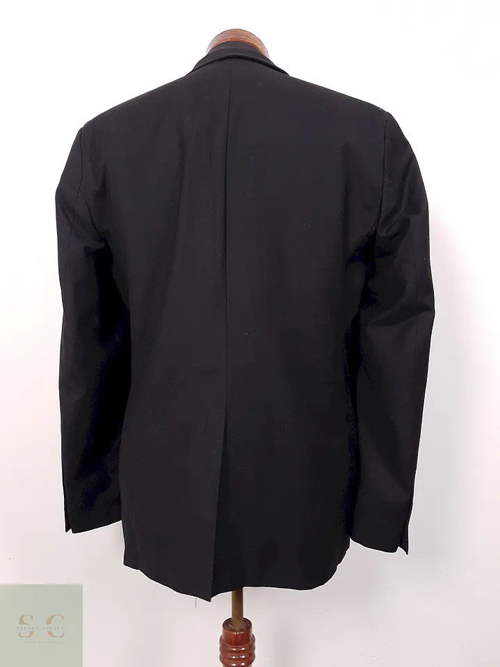 Blazer Angelo Litrico Negro Botón Partido - Talla SM 9