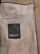 Blazer Mario Barutti Café con Rayas Azules Lana Virgen y Lino - Talla LXL - Miniatura 9