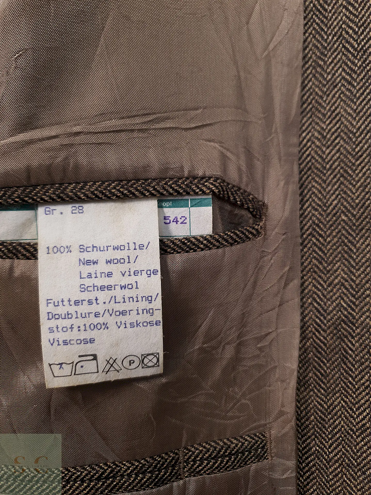 Blazer Barisal Café Espiga - Talla L 6