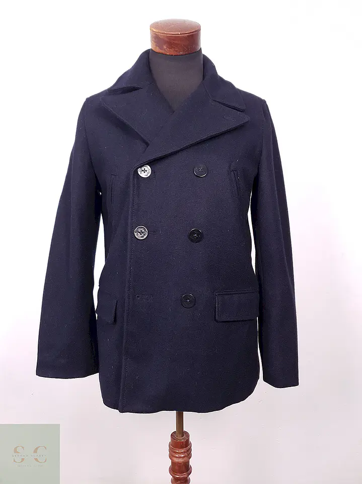 Abrigo Gap Marinero Azul 60% Lana Talla SM 1