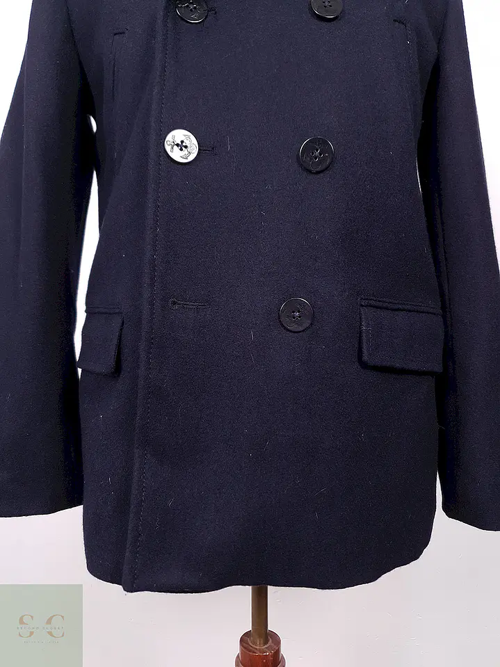 Abrigo Gap Marinero Azul 60% Lana Talla SM 3