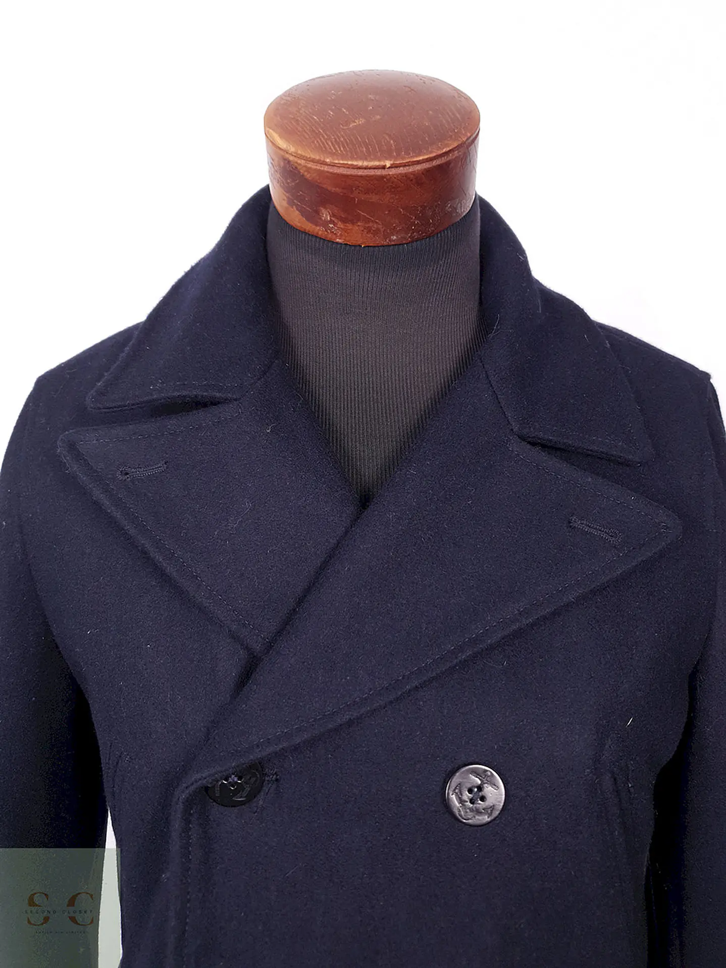 Abrigo Gap Marinero Azul 60% Lana Talla SM 5