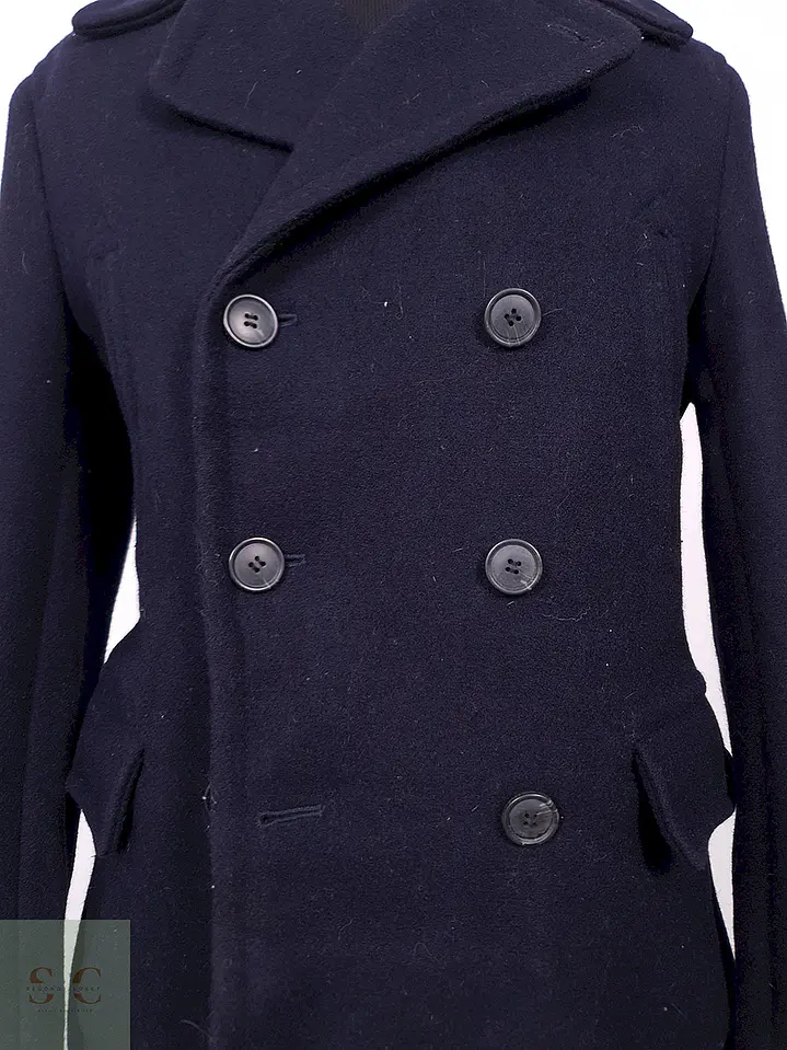 Abrigo Selected Homme Marinero Azul 70% Lana Talla SM 4