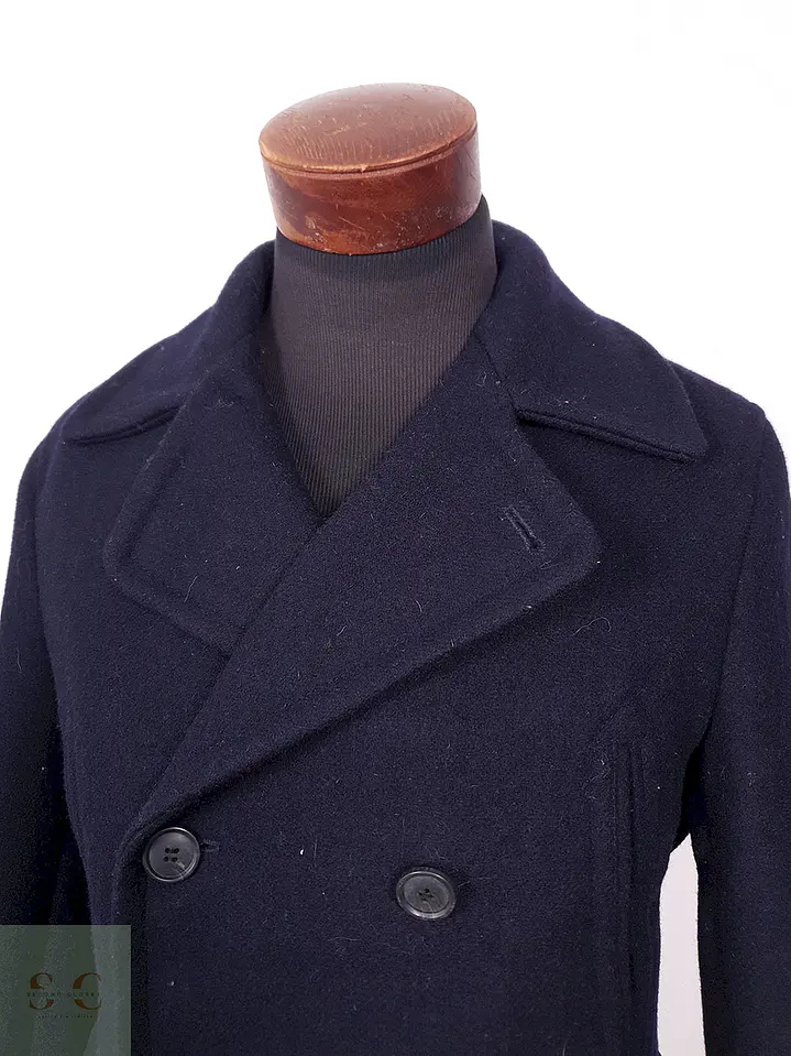 Abrigo Selected Homme Marinero Azul 70% Lana Talla SM 6