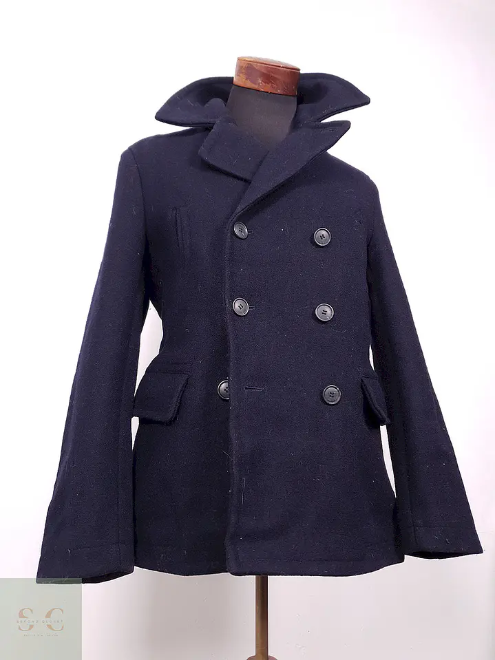 Abrigo Selected Homme Marinero Azul 70% Lana Talla SM 8