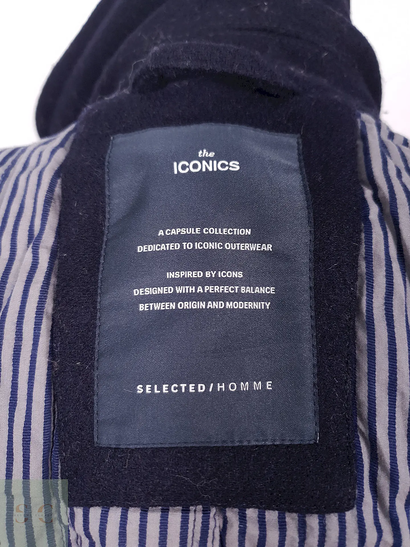 Abrigo Selected Homme Marinero Azul 70% Lana Talla SM 18