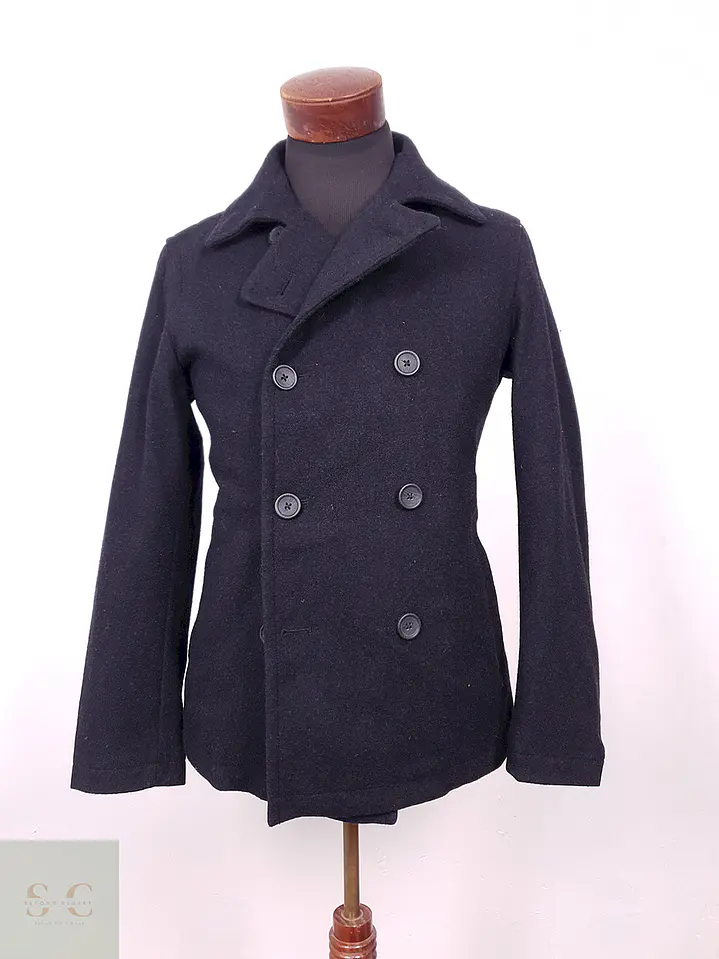 Abrigo Banana Republic Marinero Plomo 60% Lana Talla S 3