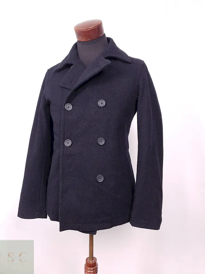 Abrigo Banana Republic Marinero Plomo 60% Lana Talla S 4