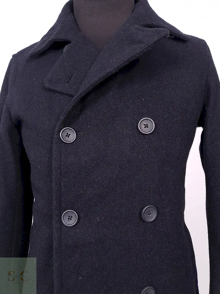 Abrigo Banana Republic Marinero Plomo 60% Lana Talla S 6