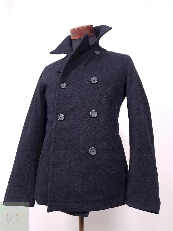 Abrigo Banana Republic Marinero Plomo 60% Lana Talla S 1