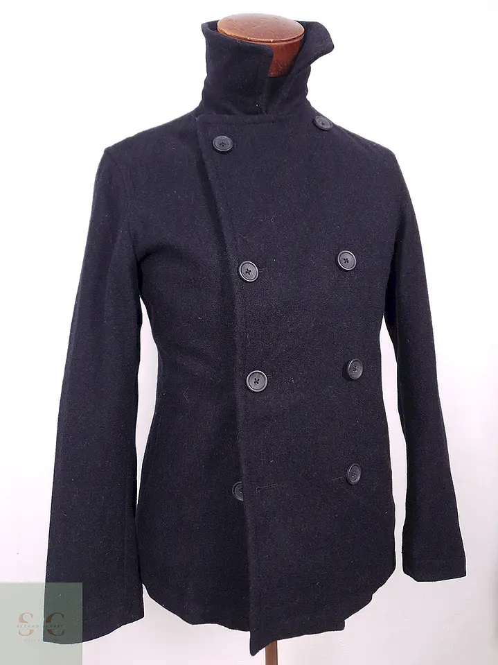 Abrigo Banana Republic Marinero Plomo 60% Lana Talla S 2