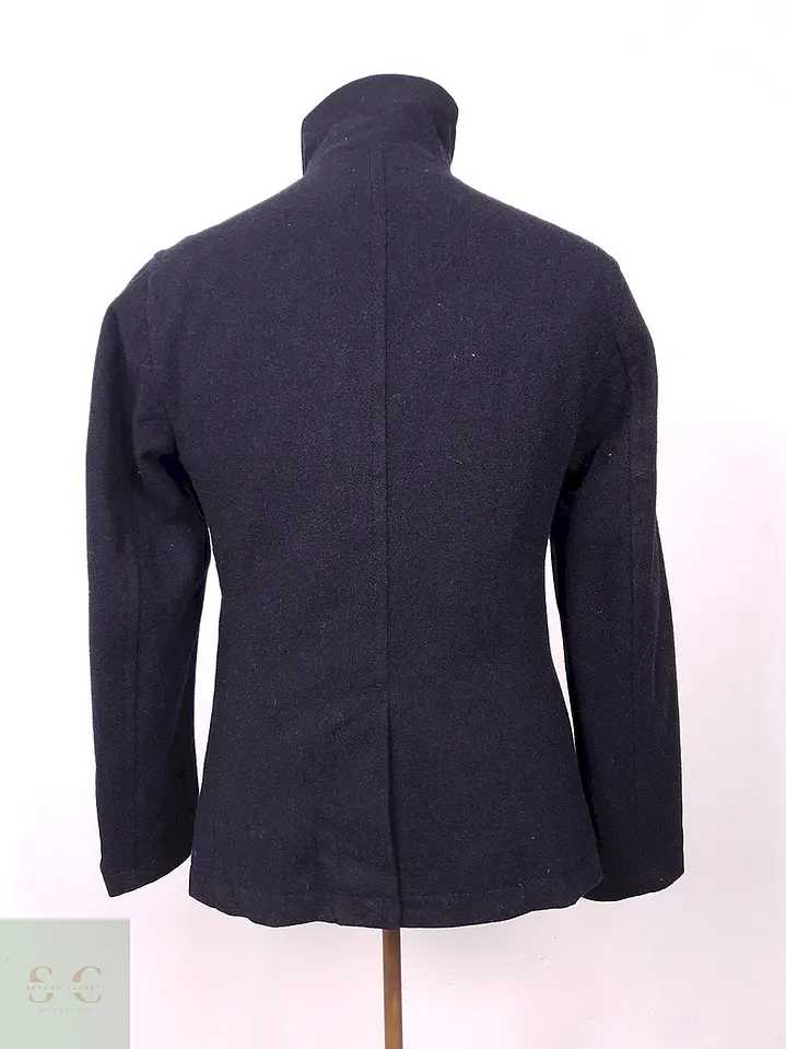 Abrigo Banana Republic Marinero Plomo 60% Lana Talla S 11