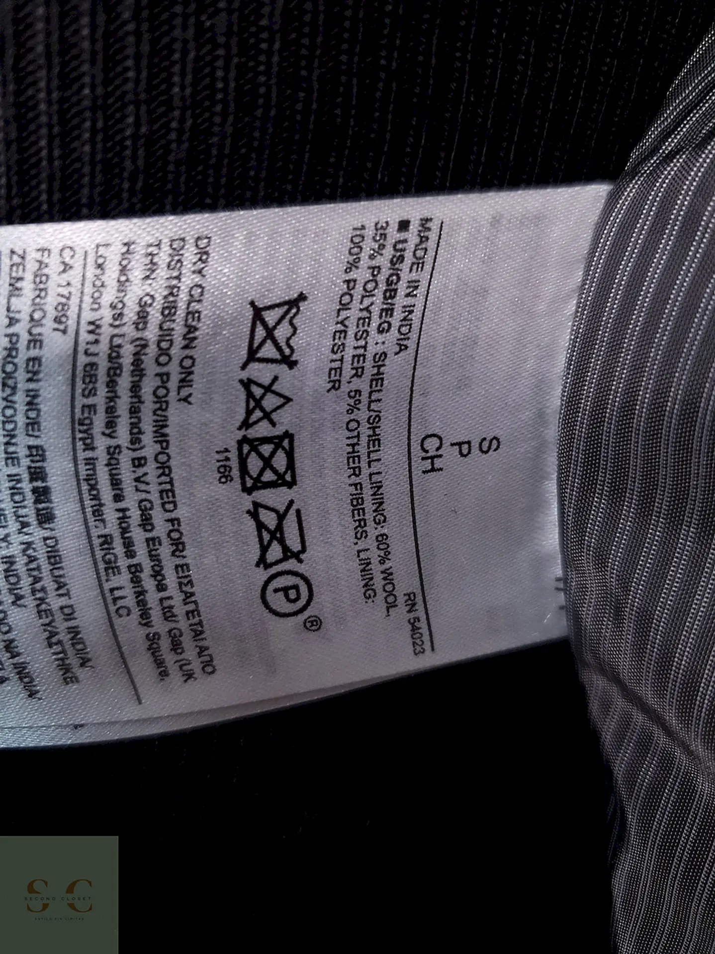 Abrigo Banana Republic Marinero Plomo 60% Lana Talla S 12