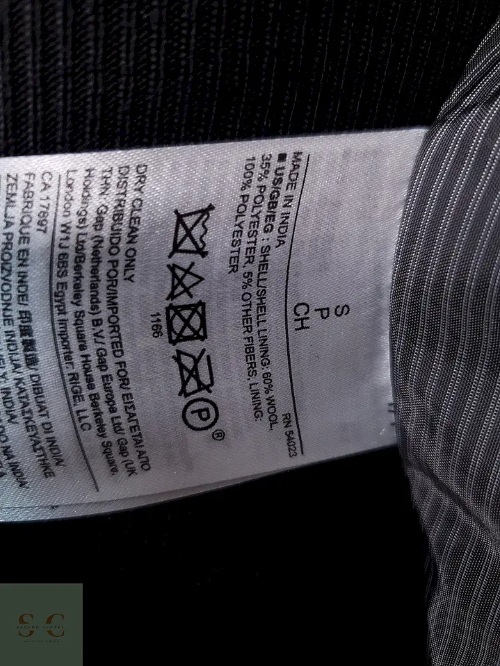 Abrigo Banana Republic Marinero Plomo 60% Lana Talla S 12