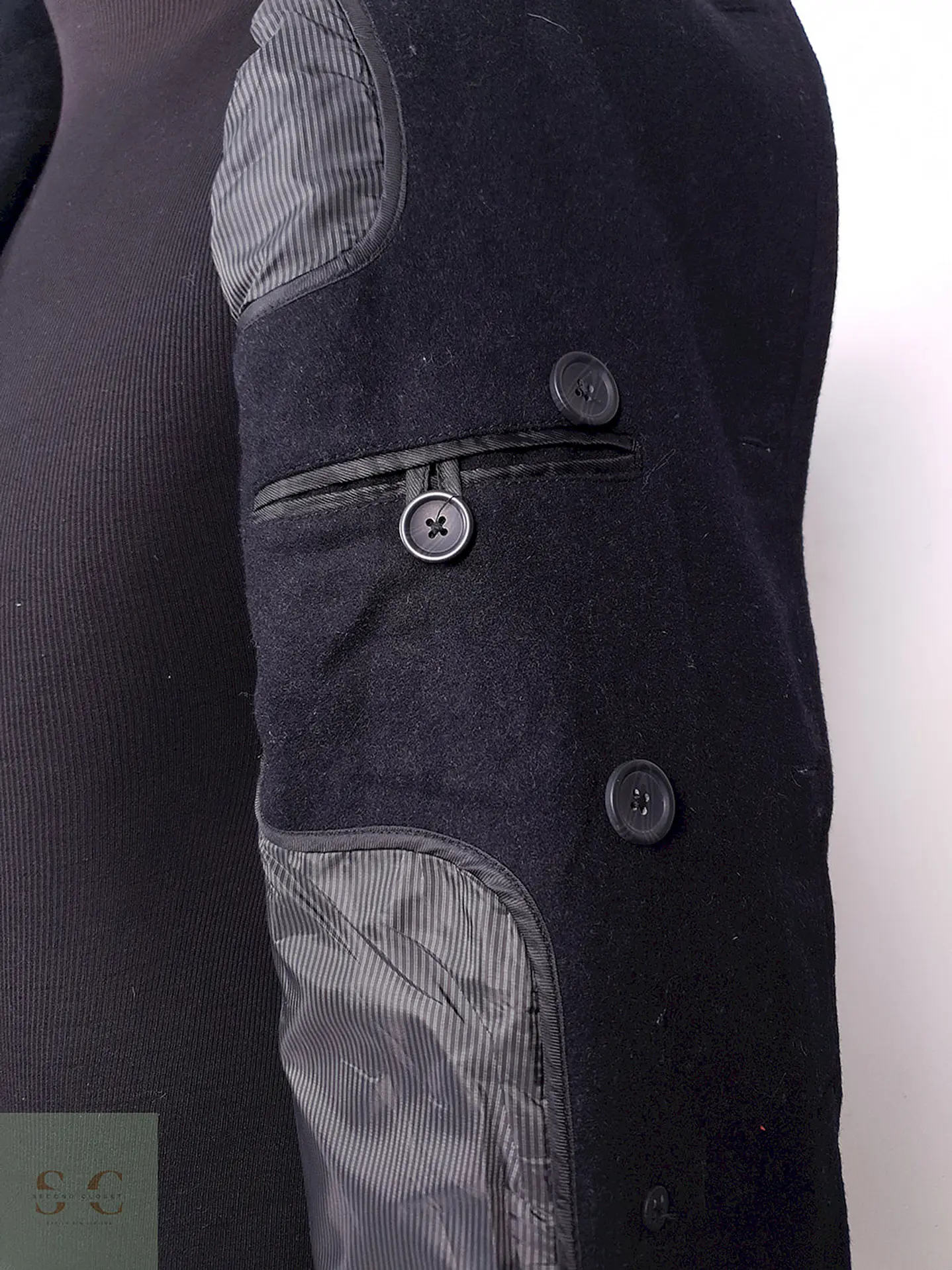 Abrigo Banana Republic Marinero Plomo 60% Lana Talla S 13