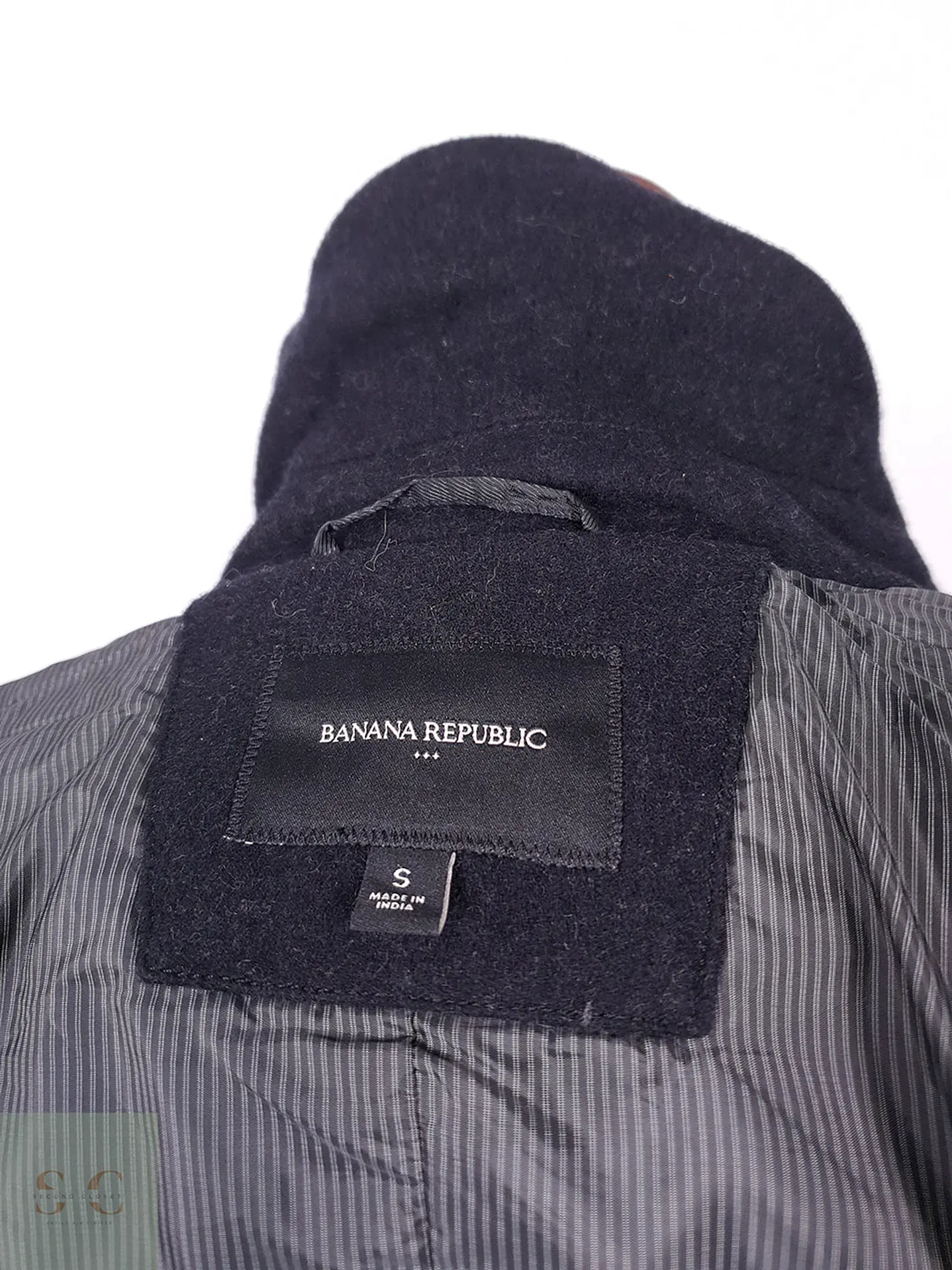 Abrigo Banana Republic Marinero Plomo 60% Lana Talla S 15