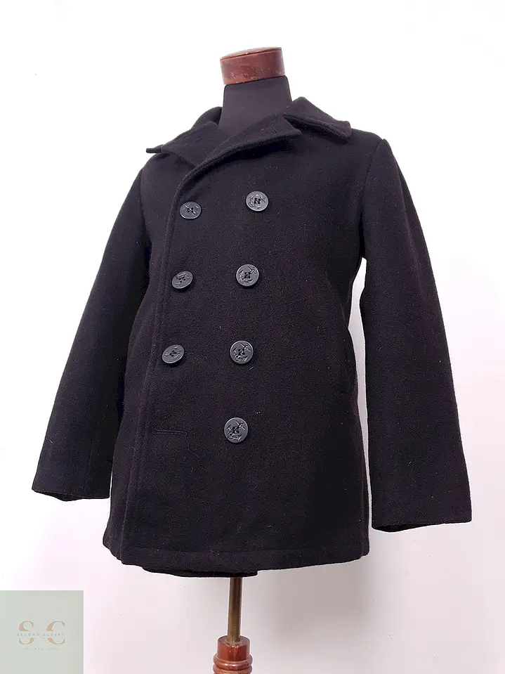 Abrigo Dur O Jac By Schott NYC Marinero Negro Lana Talla S 3
