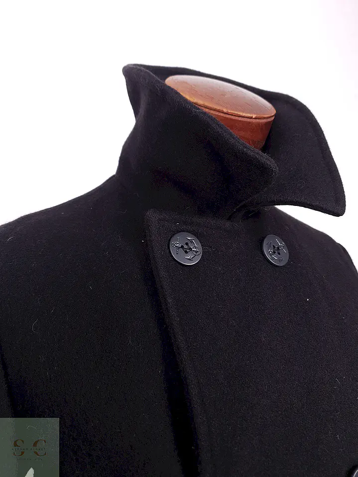 Abrigo Dur O Jac By Schott NYC Marinero Negro Lana Talla S 10