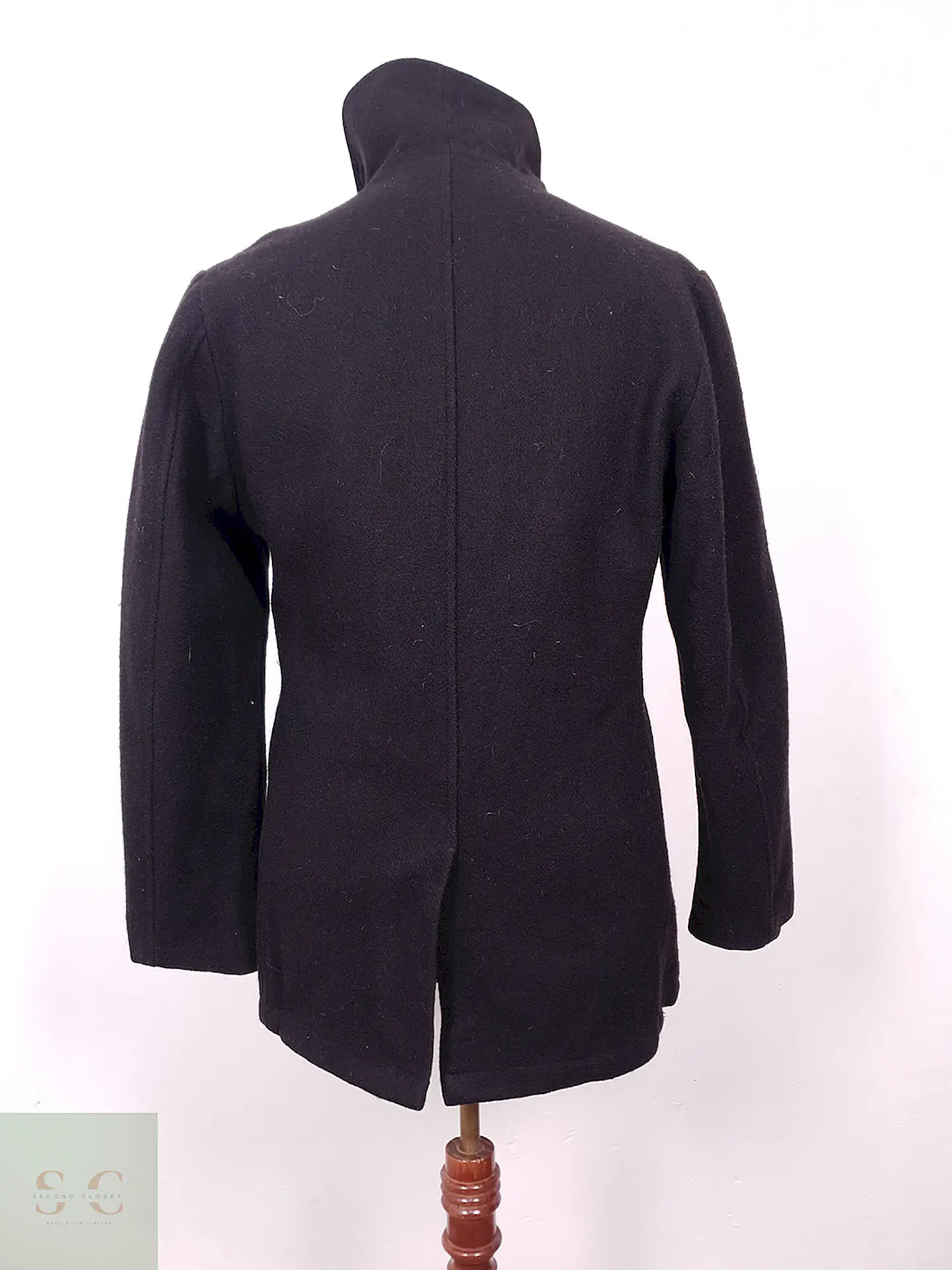 Abrigo Dur O Jac By Schott NYC Marinero Negro Lana Talla S 11