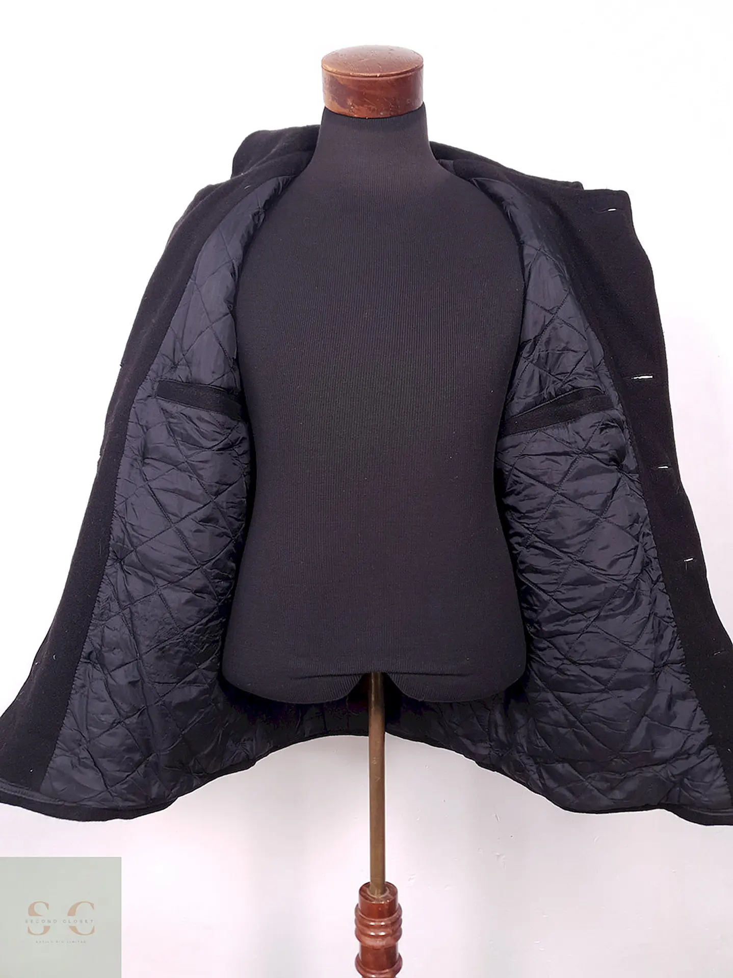 Abrigo Dur O Jac By Schott NYC Marinero Negro Lana Talla S 14