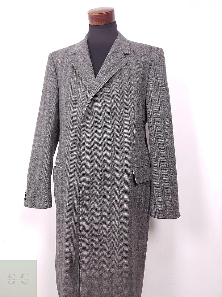 Abrigo Austin Reed 100% Lana Virgen Gris Talla LXL 2