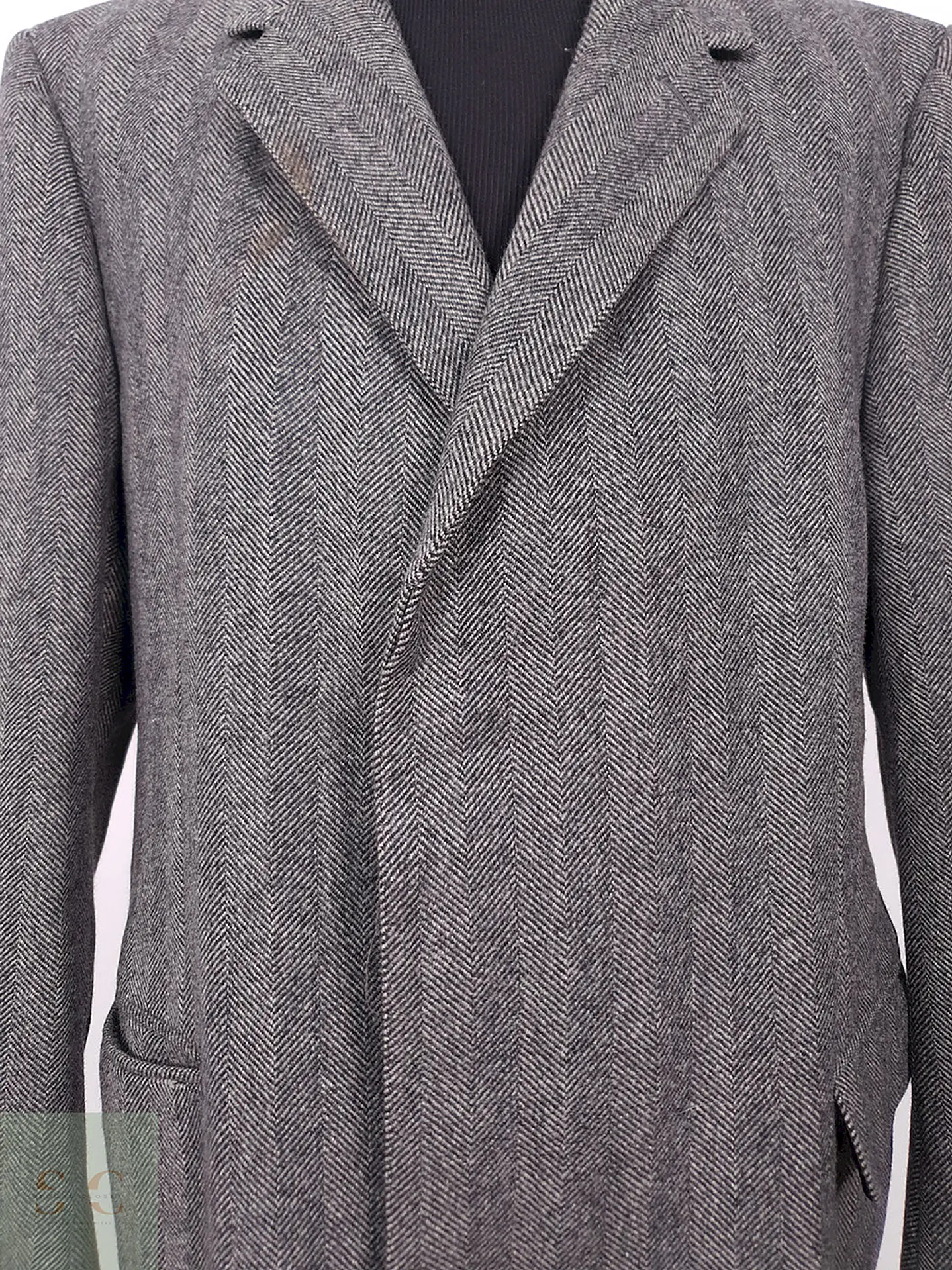 Abrigo Austin Reed 100% Lana Virgen Gris Talla LXL 6