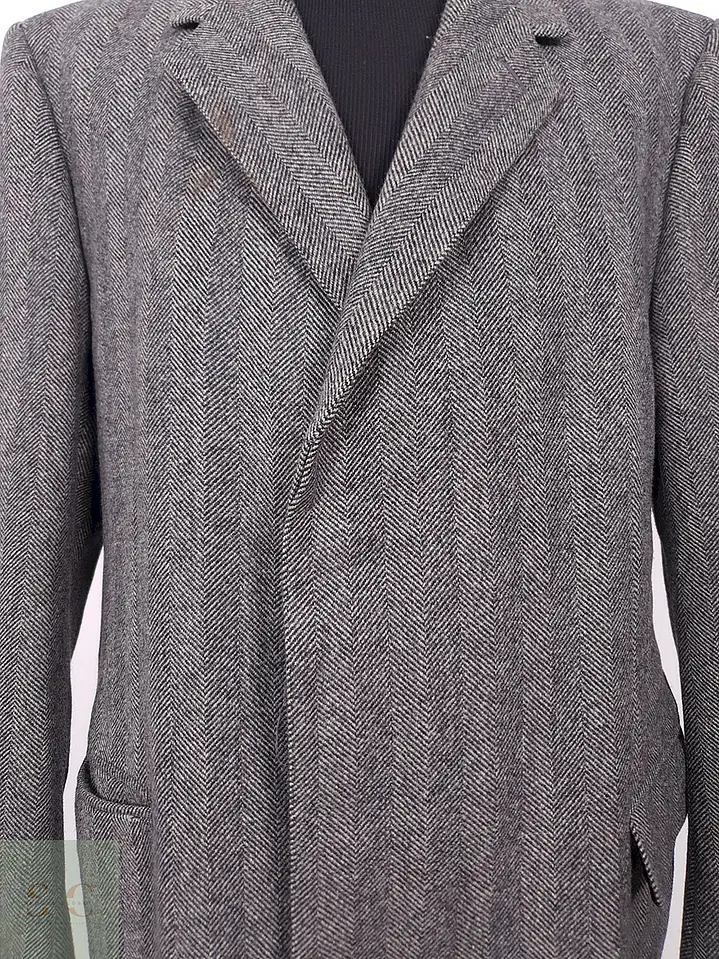 Abrigo Austin Reed 100% Lana Virgen Gris Talla LXL 6