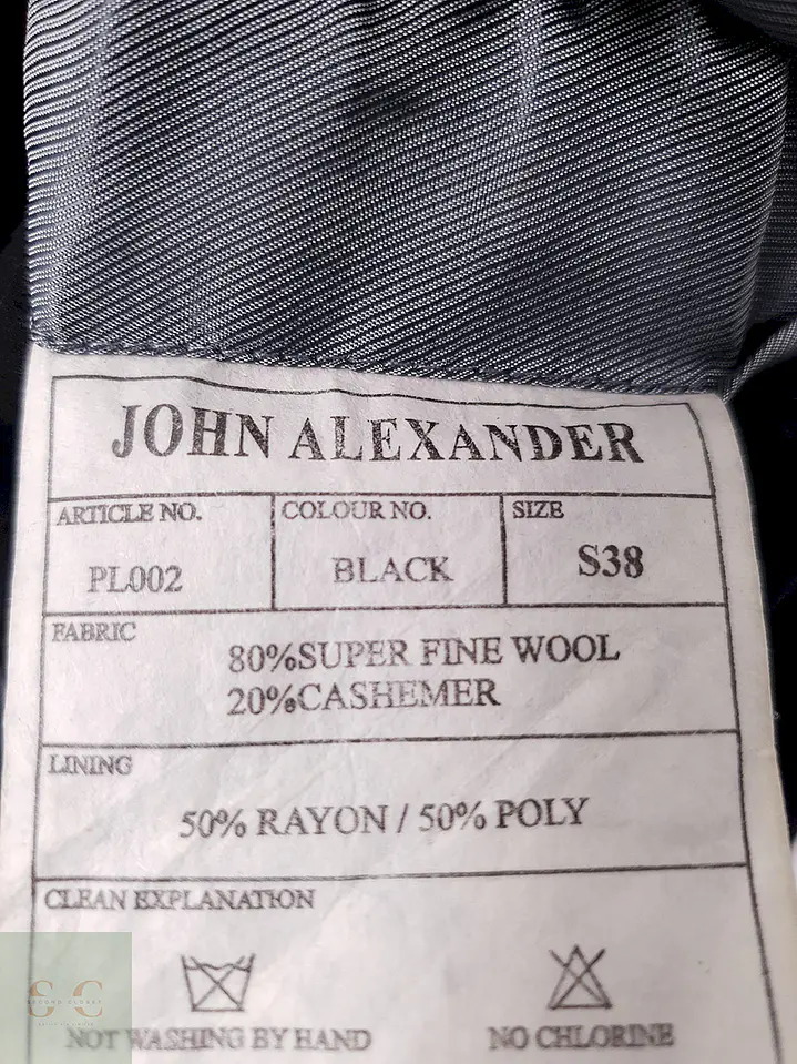 Abrigo John Alexander 80% Lana 20% Cashmere Talla ML 9
