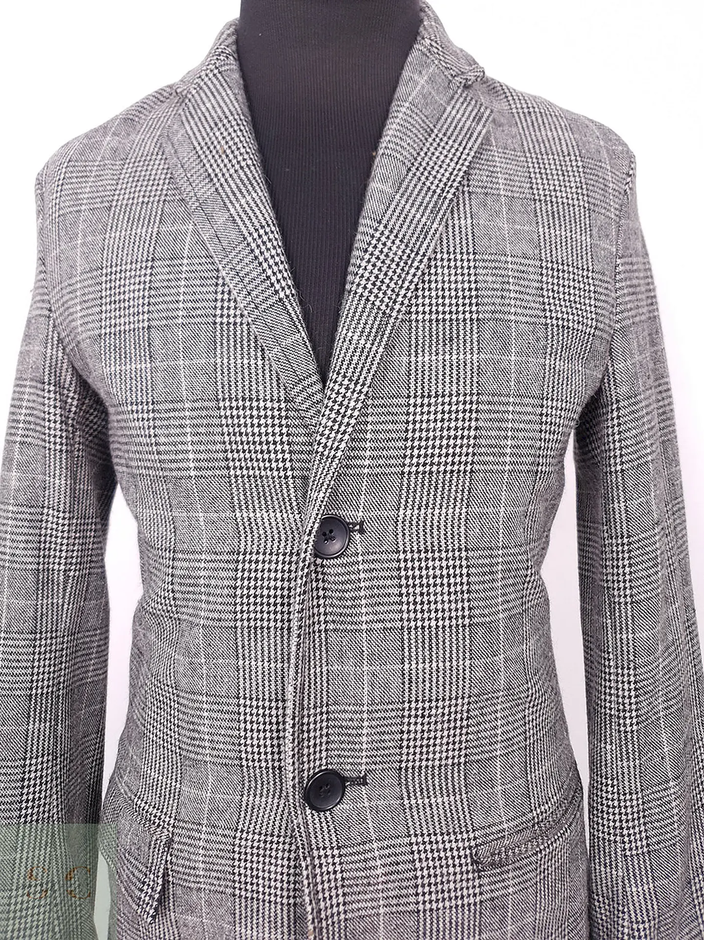 Abrigo Primark Gris 50% Lana Talla S 5