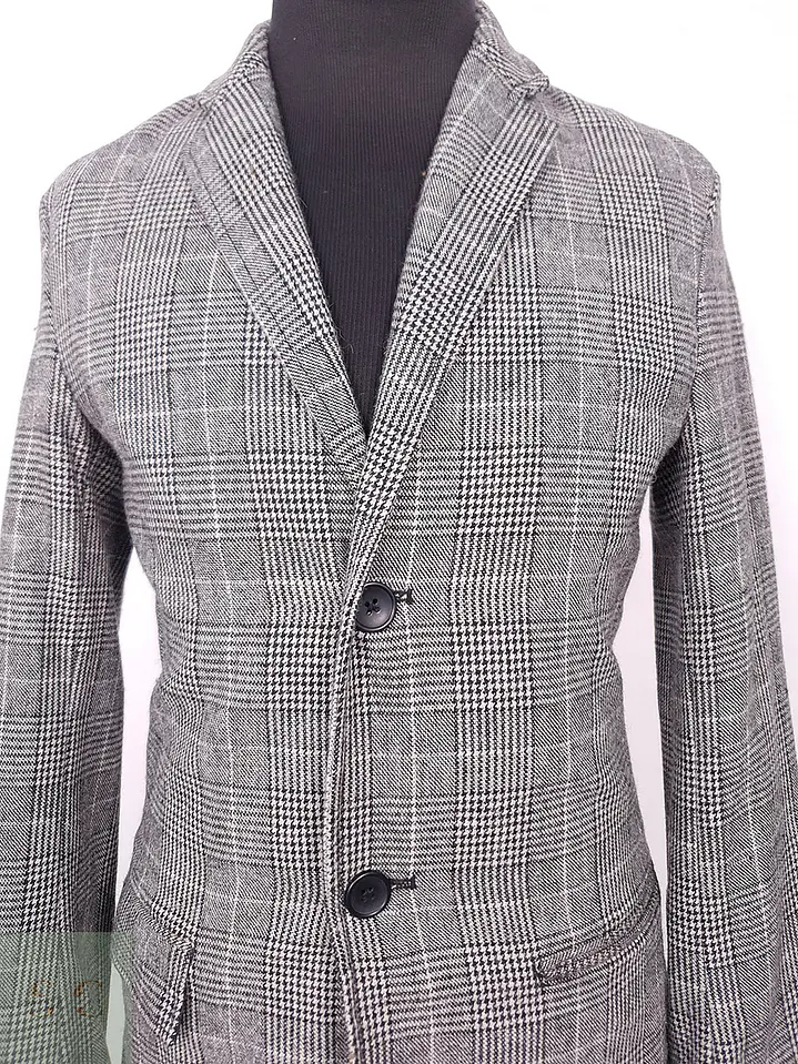 Abrigo Primark Gris 50% Lana Talla S 5