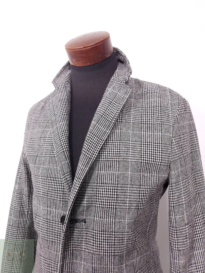 Abrigo Primark Gris 50% Lana Talla S 10