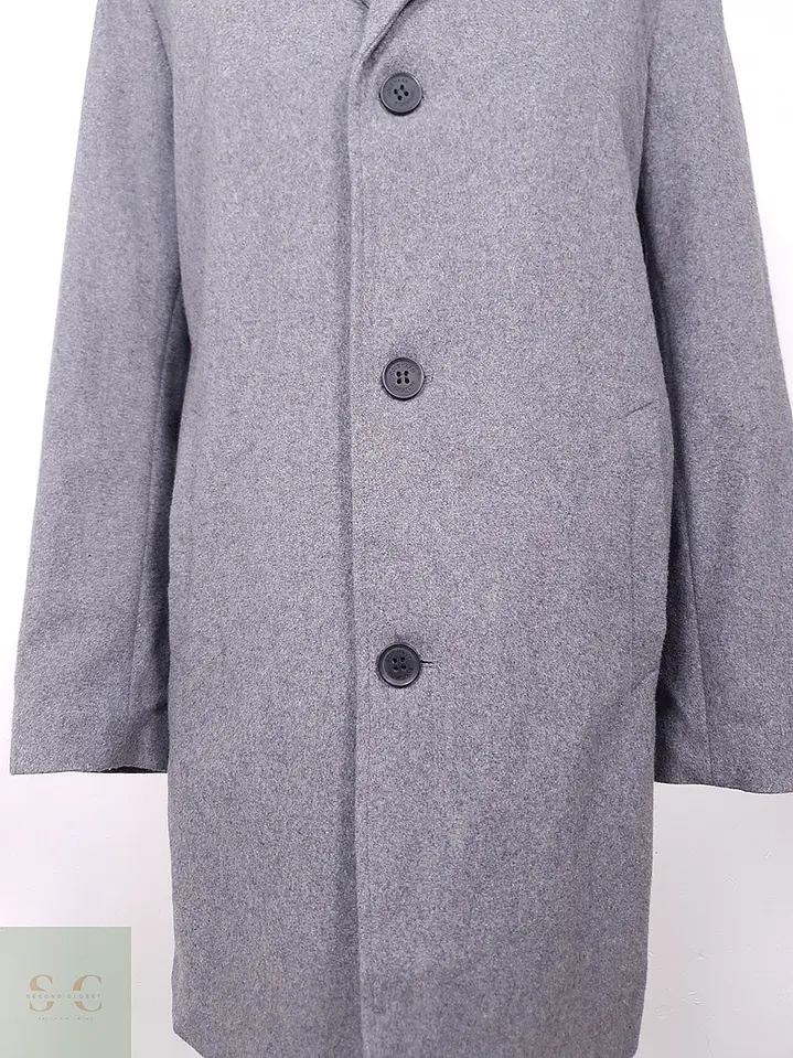 Abrigo Cole Haan Signature Gris 60% Lana Talla L 3