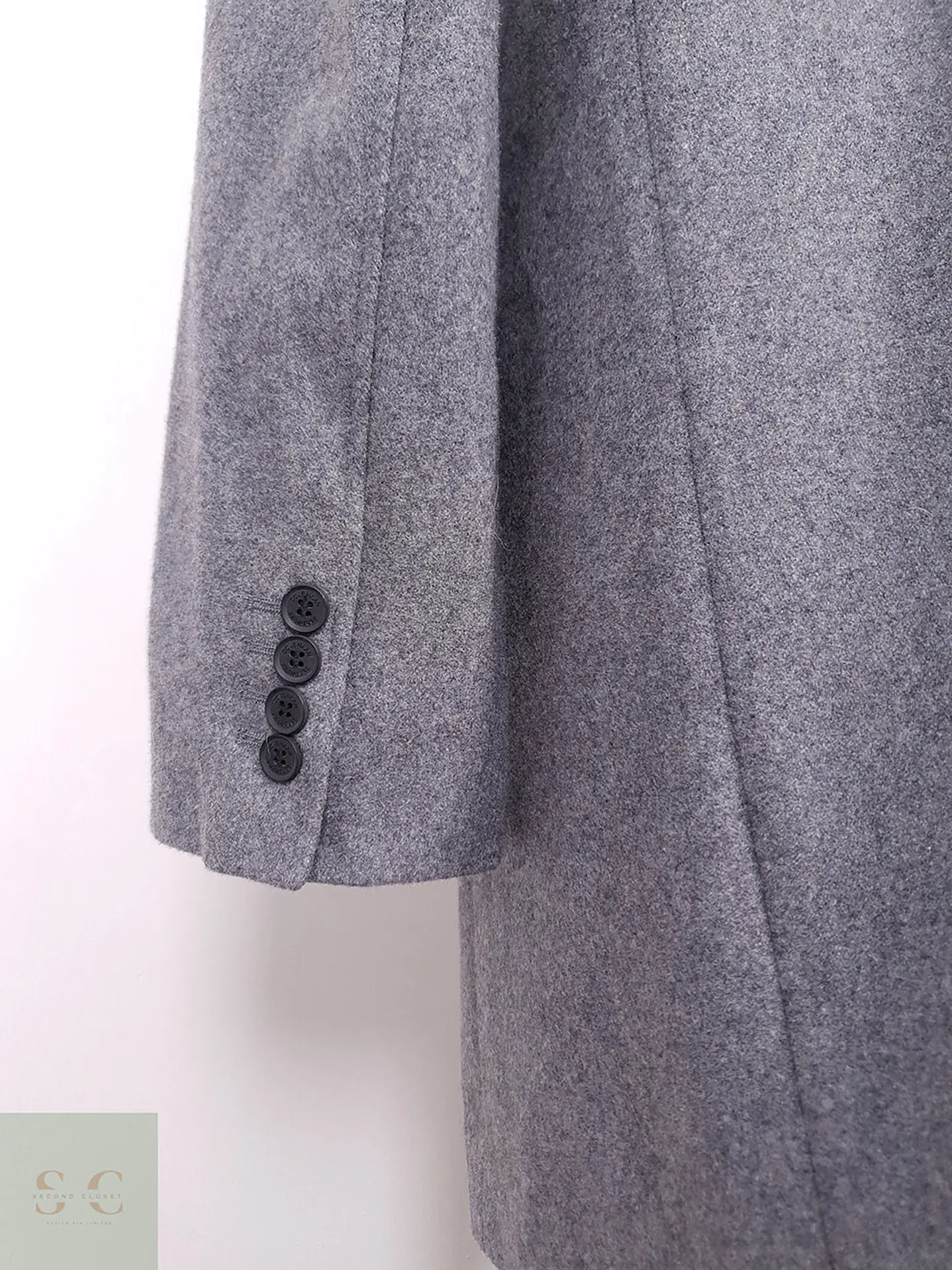 Abrigo Cole Haan Signature Gris 60% Lana Talla L 13