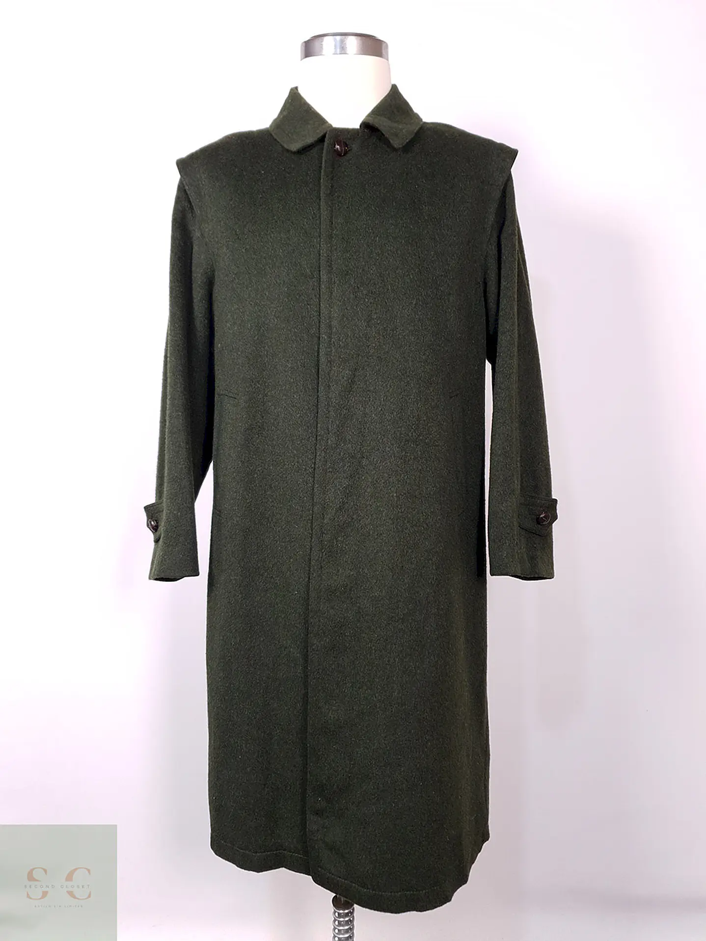 Abrigo Dolomiten Tiroler Loden Verde 100% Lana Virgen Talla L 2