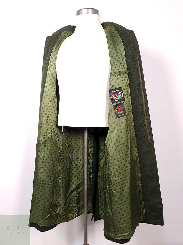Abrigo Dolomiten Tiroler Loden Verde 100% Lana Virgen Talla L 15