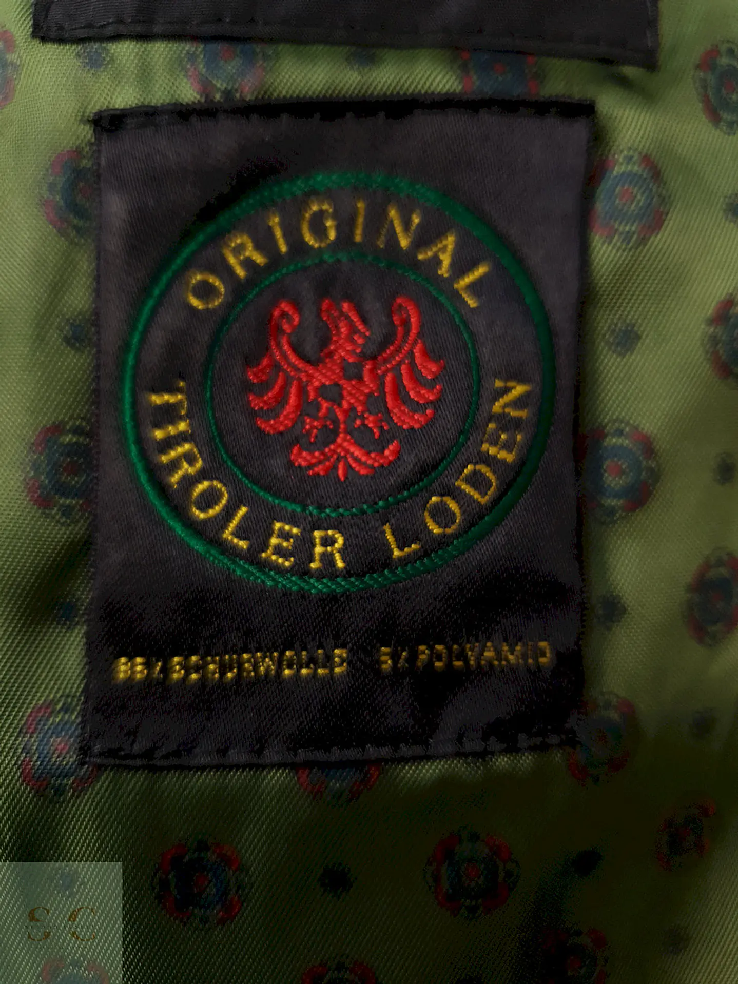Abrigo Dolomiten Tiroler Loden Verde 100% Lana Virgen Talla L 17